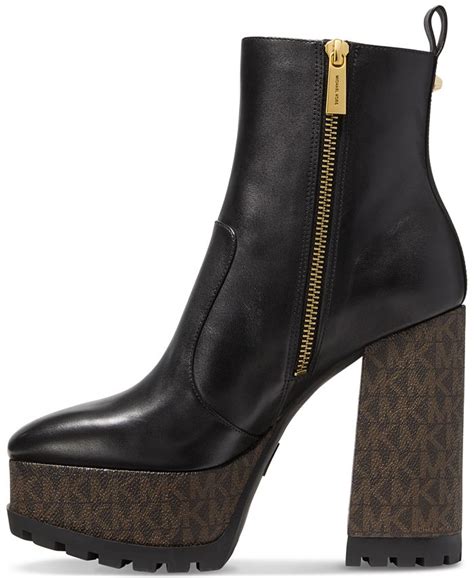 michael michael kors women's enya platform dress booties|MICHAEL Michael Kors Enya Platform Ankle Booties on SALE.